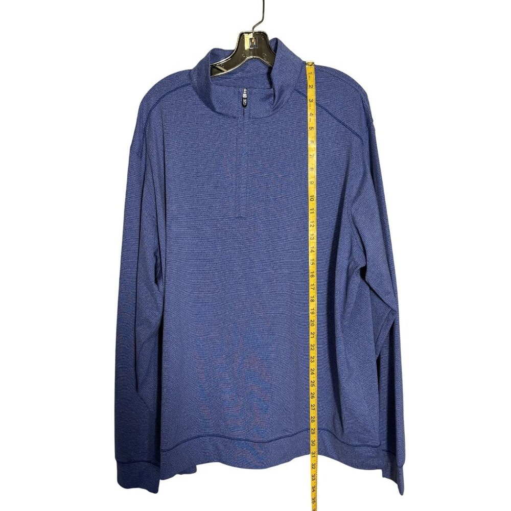 Cutter & Buck Mens XXL Blue 1/4 Zip Pullover CB DryTec 50+ Moisture-Wicking - Picture 6 of 13